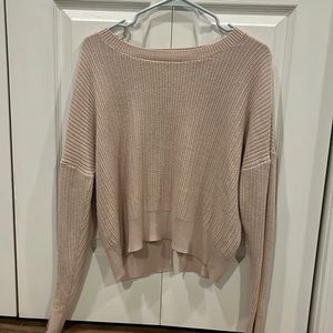 Knit Sweater with Back Cutouts
